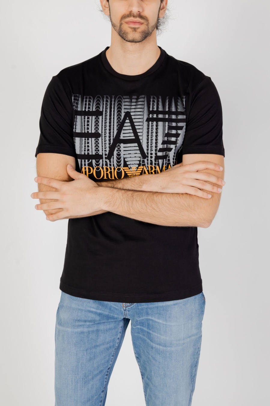 Uomo EA7 | T-Shirt Ea7 Nero