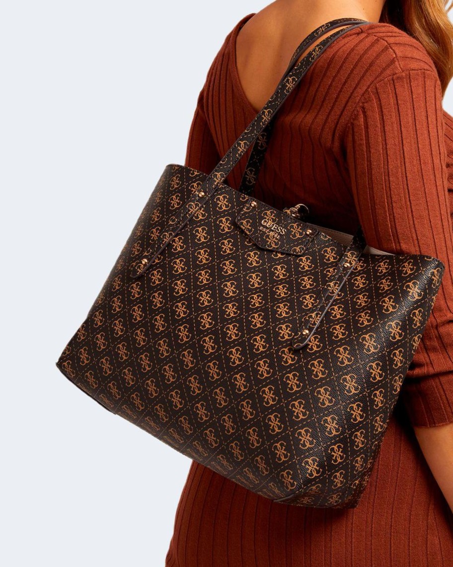 Donna Guess | Borsa Guess Eco Brenton Tote Marrone