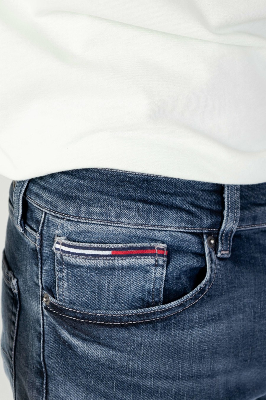 Uomo Tommy Hilfiger | Jeans Slim Tommy Hilfiger Austin Slim Tprd Denim Scuro