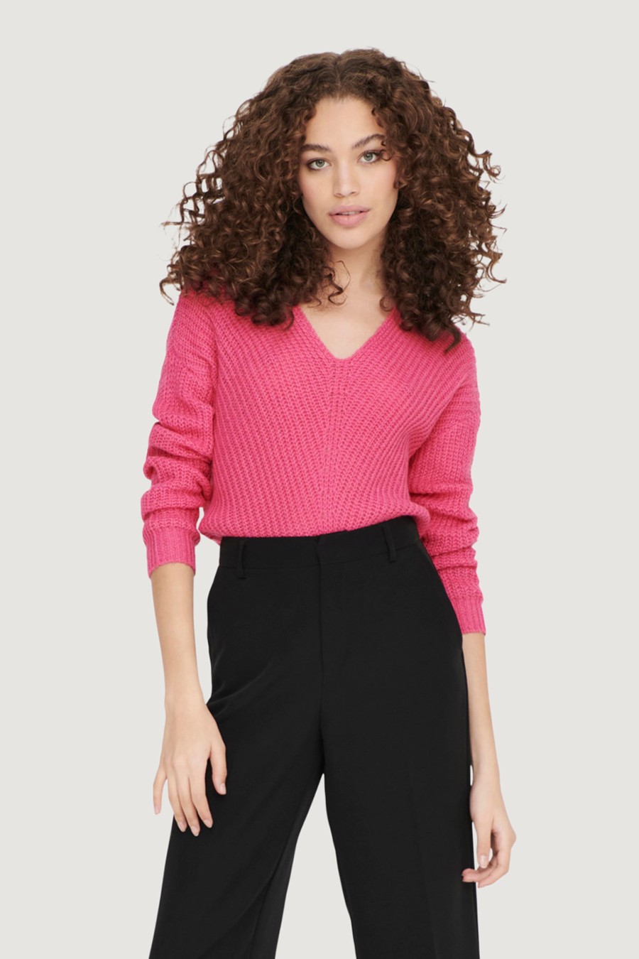 Donna Jacqueline de Yong | Maglione Jacqueline De Yong Jdynew Megan L/S Knt Noos Fuxia