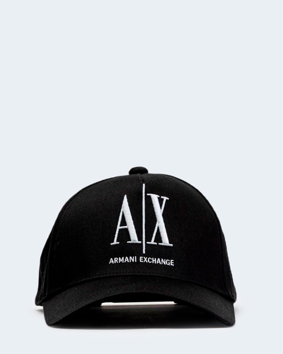 Uomo Armani Exchange | Cappello Con Visiera Armani Exchange Nero