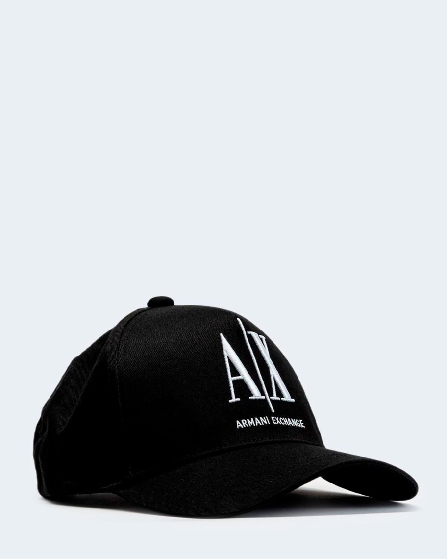 Uomo Armani Exchange | Cappello Con Visiera Armani Exchange Nero