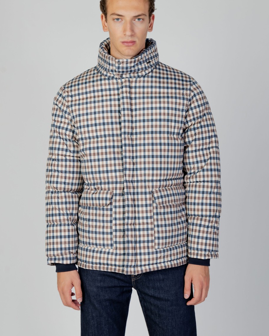 Uomo Aquascutum | Giubbotto Aquascutum Active Puffer Jacket Beige