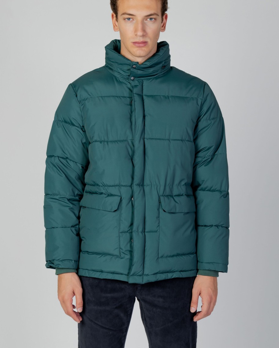 Uomo Aquascutum | Giubbotto Aquascutum Active Puffer Jacket Verde