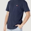 Uomo Tommy Hilfiger | T-Shirt Tommy Hilfiger Tjm Clsc Tommy Xs Ba Blu