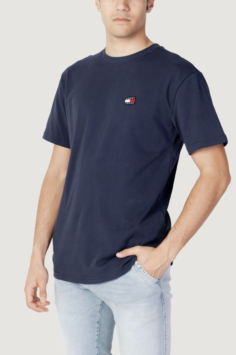 Uomo Tommy Hilfiger | T-Shirt Tommy Hilfiger Tjm Clsc Tommy Xs Ba Blu