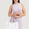 Donna Guess | Borsa Guess Eco Brenton Girlfriend Satchel Bianco