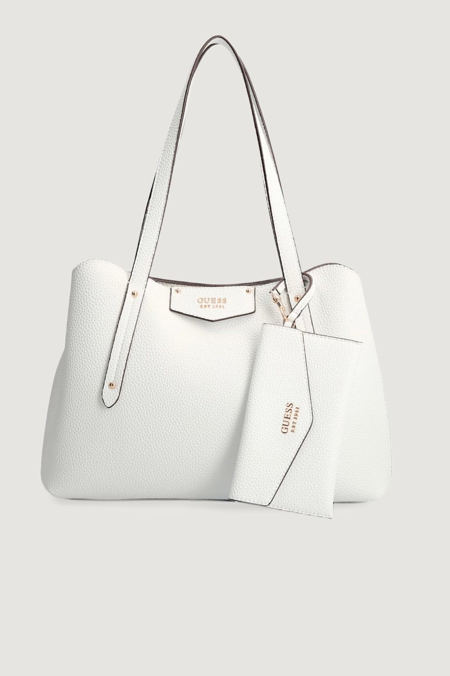 Donna Guess | Borsa Guess Eco Brenton Girlfriend Satchel Bianco