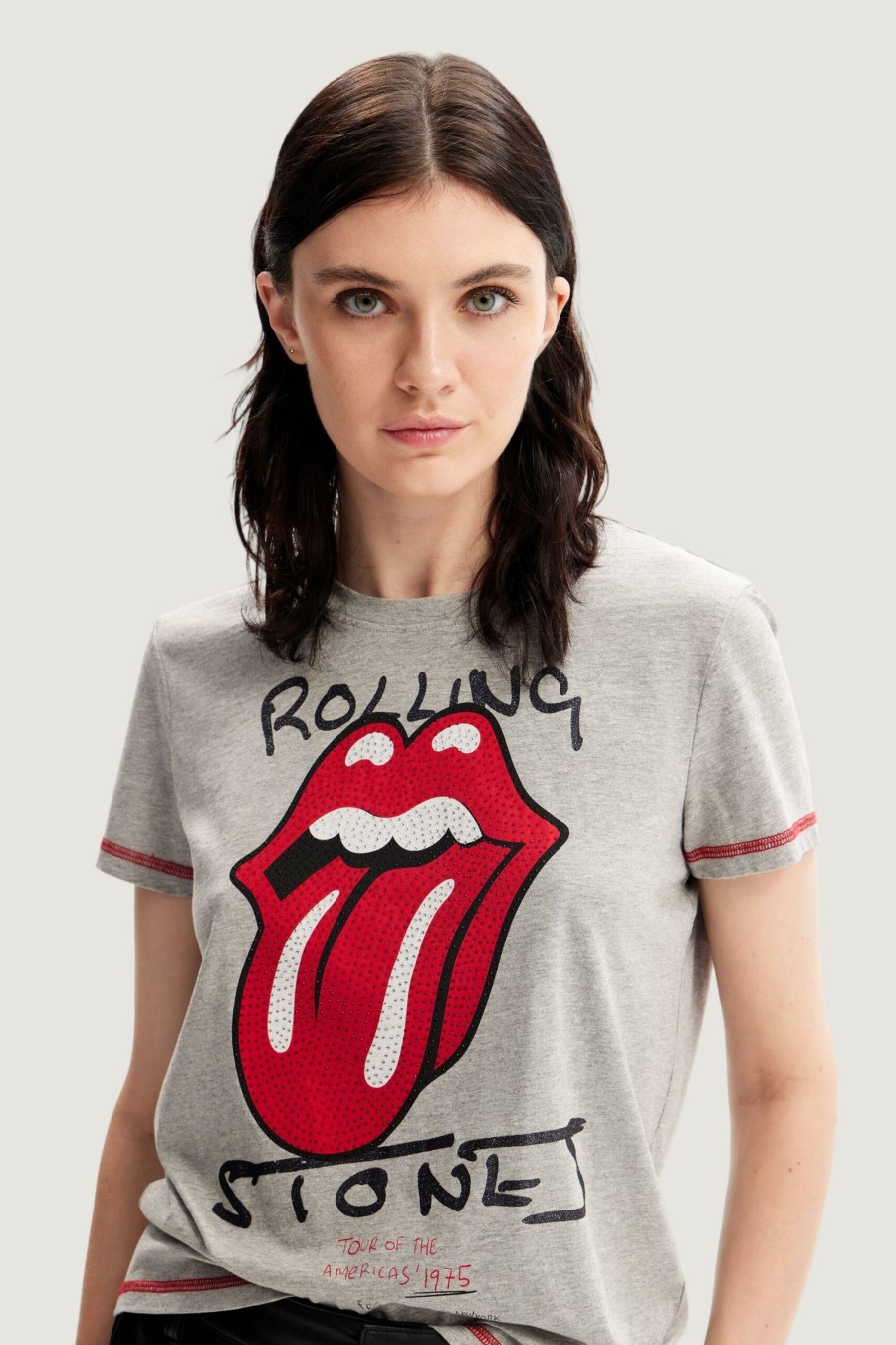 Donna Desigual | T-Shirt Desigual Rolling Grigio