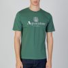 Uomo Aquascutum | T-Shirt Aquascutum Active Big Logo Verde