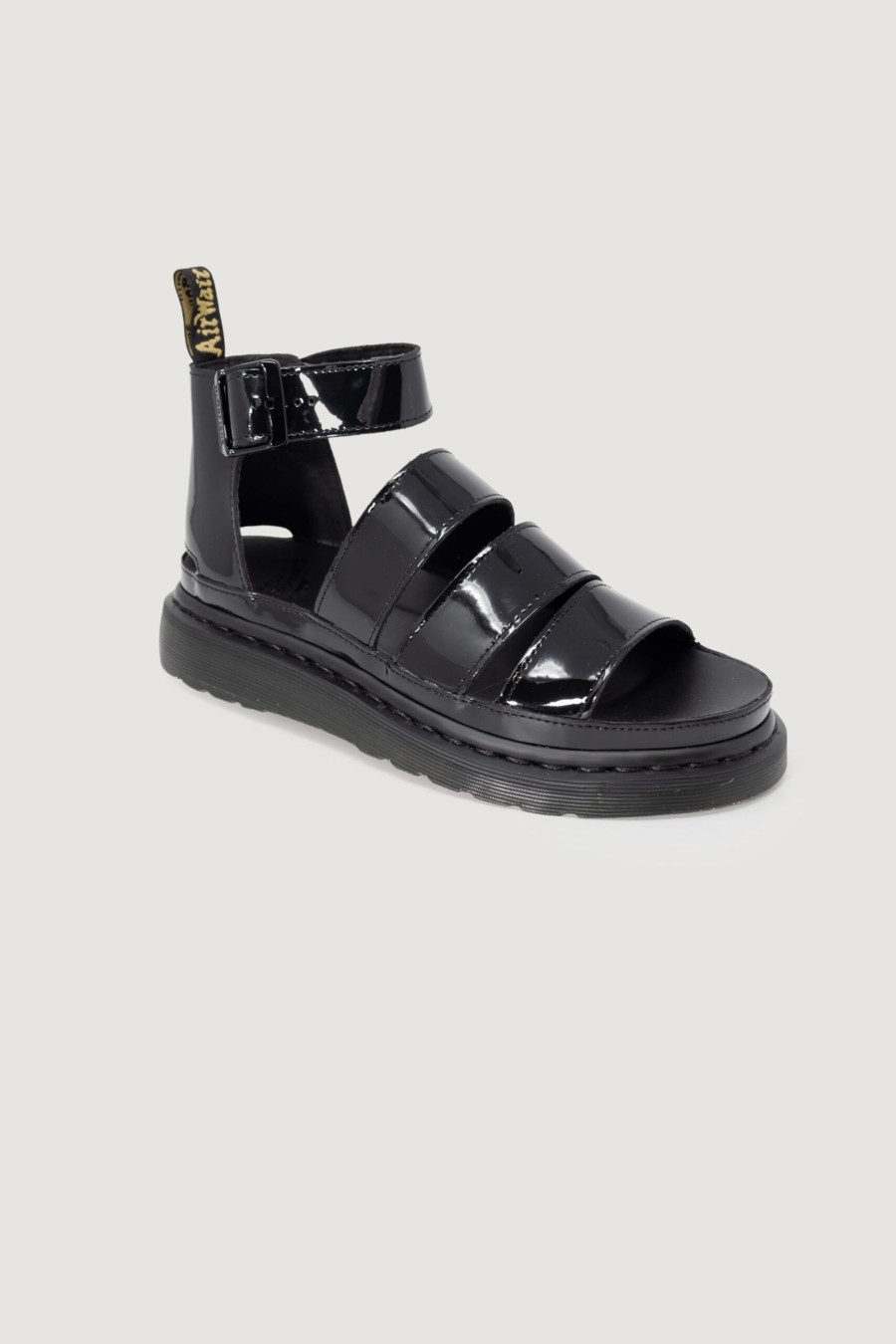 Donna Dr. Martens | Sandali Dr. Martens Clarissa Ii Black Patent Lamper Nero