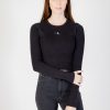 Donna Calvin Klein | Maglia Calvin Klein Variegated Rib Easy Nero