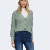 Donna Only | Cardigan Only Onlcarolspring L/S Knt Noos Verde