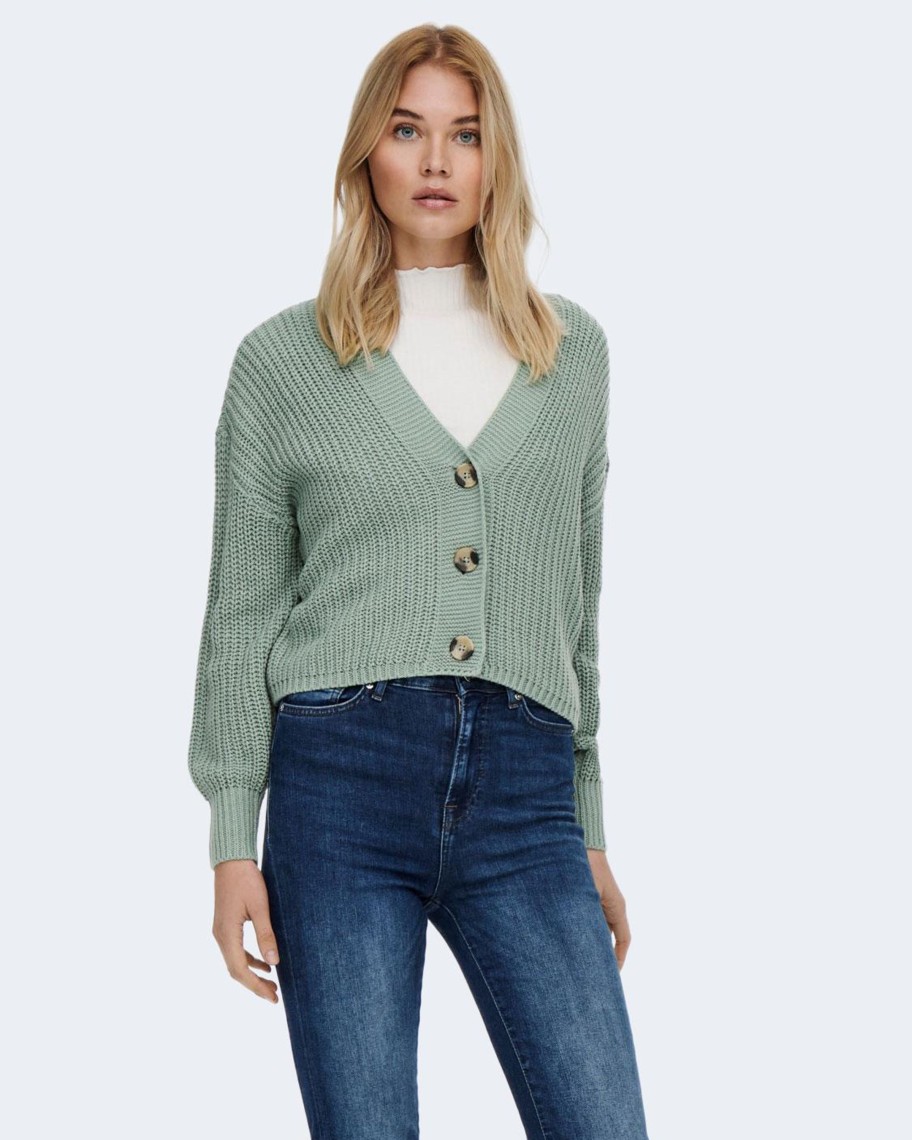 Donna Only | Cardigan Only Onlcarolspring L/S Knt Noos Verde