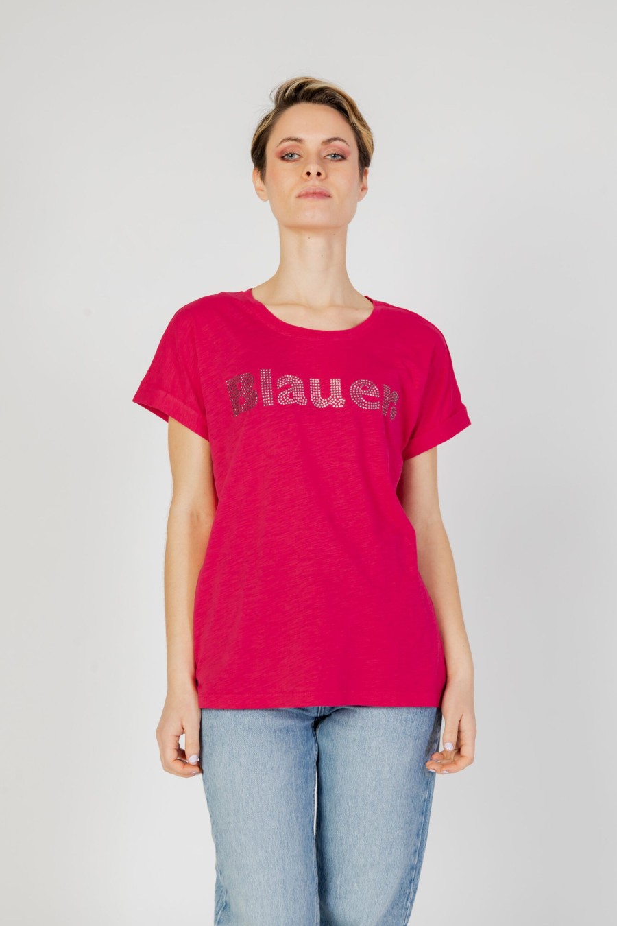 Donna Blauer | T-Shirt Blauer Magenta