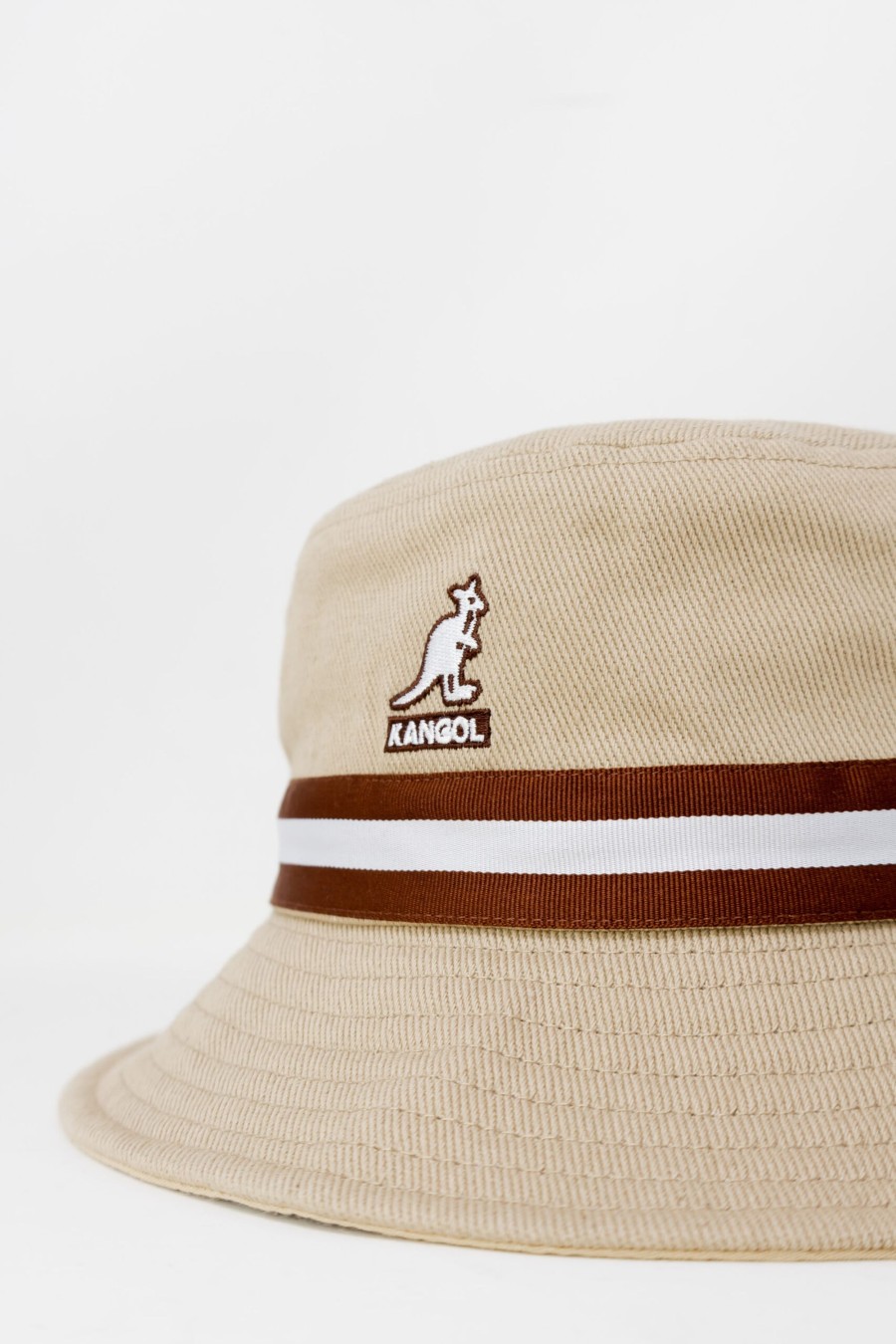 Uomo Kangol | Berretto Kangol Stripe Lahinch Beige