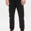 Uomo Calvin Klein | Pantaloni Con Cavallo Basso Calvin Klein Washed Cargo Nero