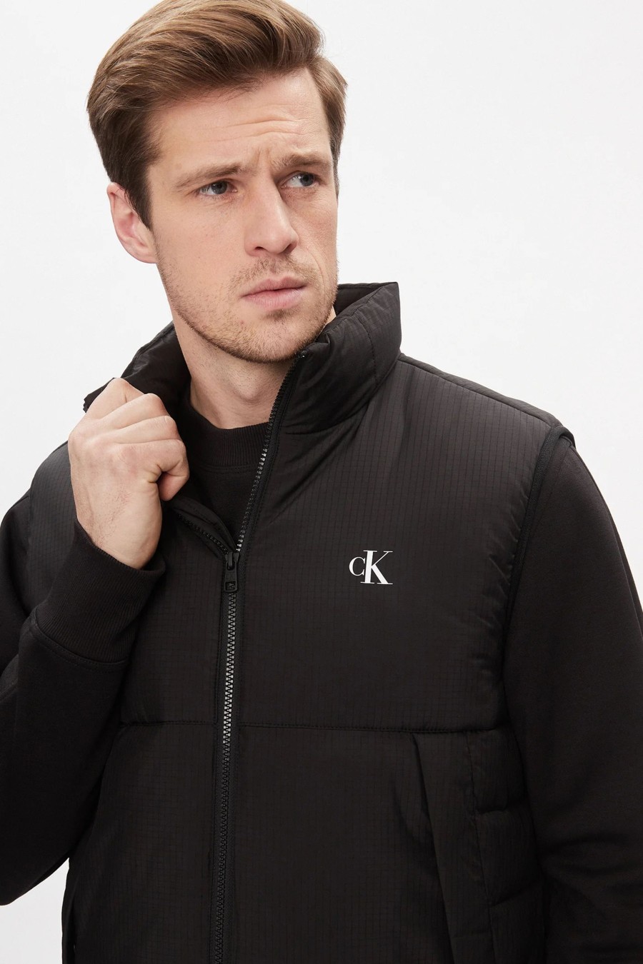 Uomo Calvin Klein | Smanicato Calvin Klein Lightweight Padded Nero