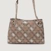 Donna Guess | Borsa Guess Eliette Logo Grlfrnd Carryall Marrone