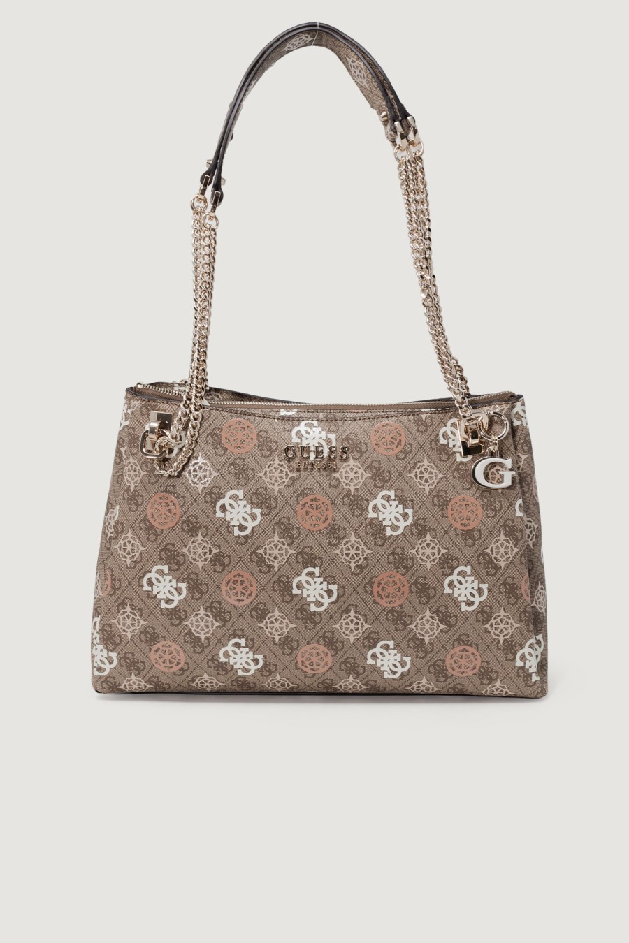 Donna Guess | Borsa Guess Eliette Logo Grlfrnd Carryall Marrone