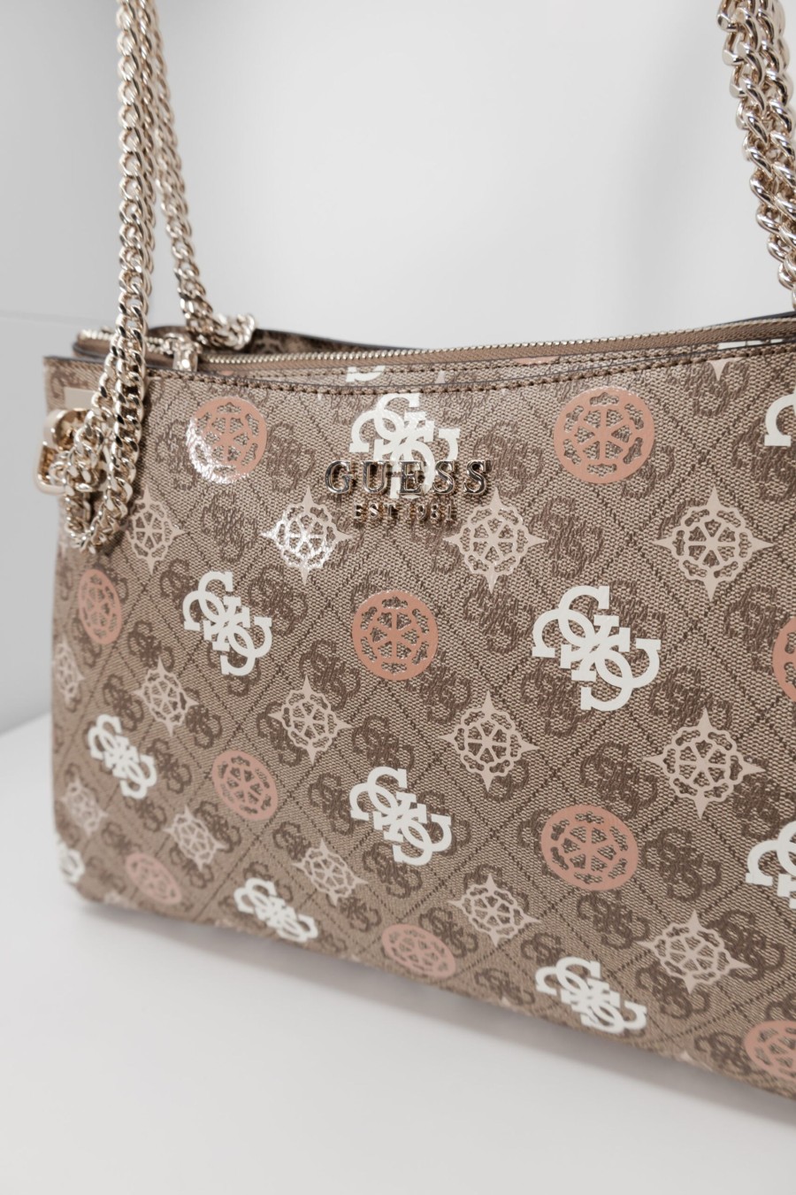 Donna Guess | Borsa Guess Eliette Logo Grlfrnd Carryall Marrone