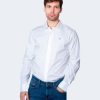 Uomo Tommy Hilfiger | Camicia Manica Lunga Tommy Hilfiger Original Stretch Bianco