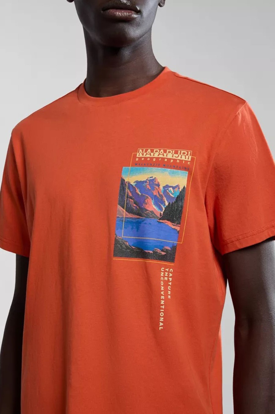 Uomo Napapijri | T-Shirt Napapijri S-Canada Arancione