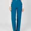 Donna Hanny Deep | Pantaloni A Palazzo Hanny Deep Petrolio