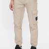 Uomo Calvin Klein | Pantaloni Con Cavallo Basso Calvin Klein Washed Cargo Beige