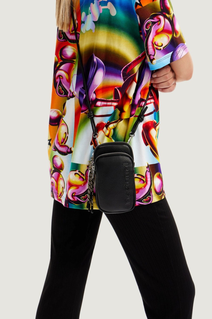 Donna Desigual | Borsa Desigual Mone_Half Logo Delphine Nero