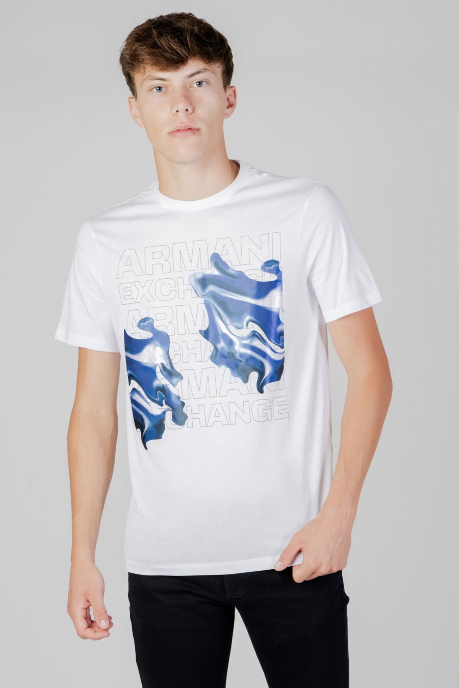 Uomo Armani Exchange | T-Shirt Armani Exchange Bianco