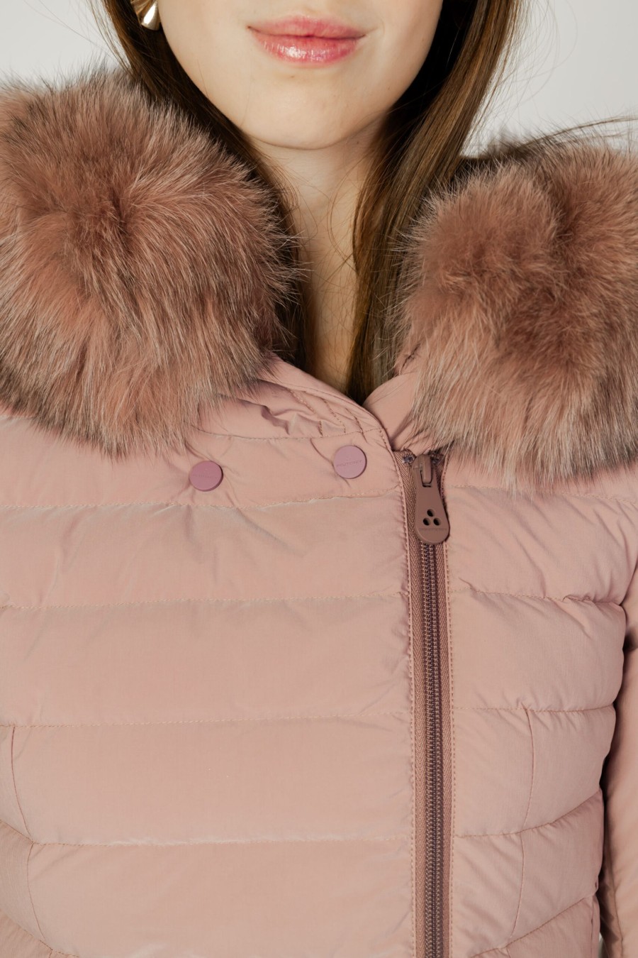 Donna Peuterey | Parka Peuterey Seriola Ml 04 Fur Rosa