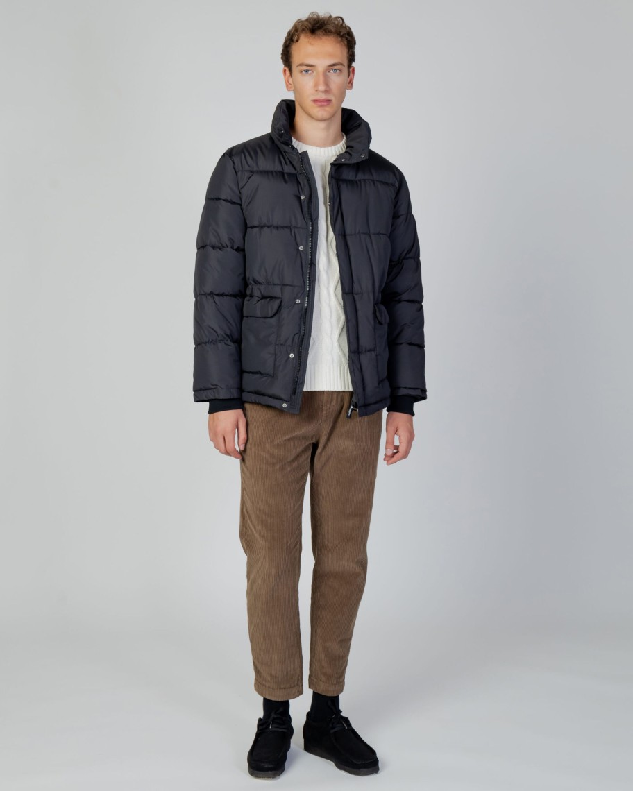 Uomo Aquascutum | Giubbotto Aquascutum Active Puffer Jacket Nero