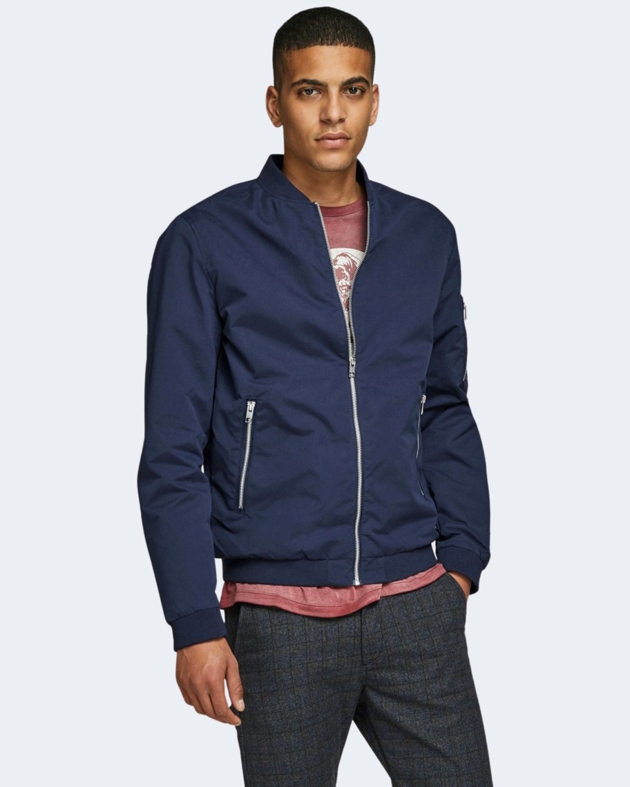 Uomo Jack Jones | Giacchetto Jack Jones Jjerush Bomber Noos Blu