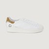 Uomo D.a.t.e. | Sneakers D.A.T.E. Base Calf White-Cuoio Cuoio