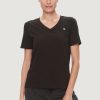 Donna Calvin Klein | T-Shirt Calvin Klein Embro Badge V-Nec Nero