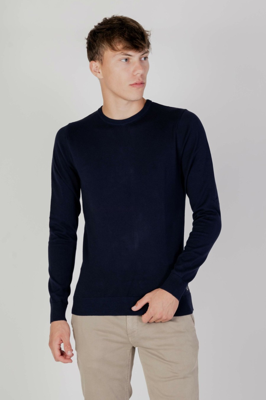 Uomo Replay | Maglia Replay Uk2671.000.G22920 Blu Marine