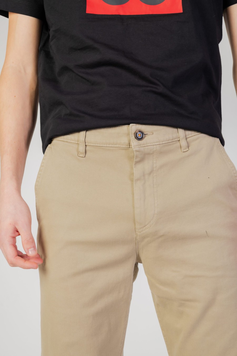 Uomo Boss | Pantaloni Tapered Boss Chino Beige