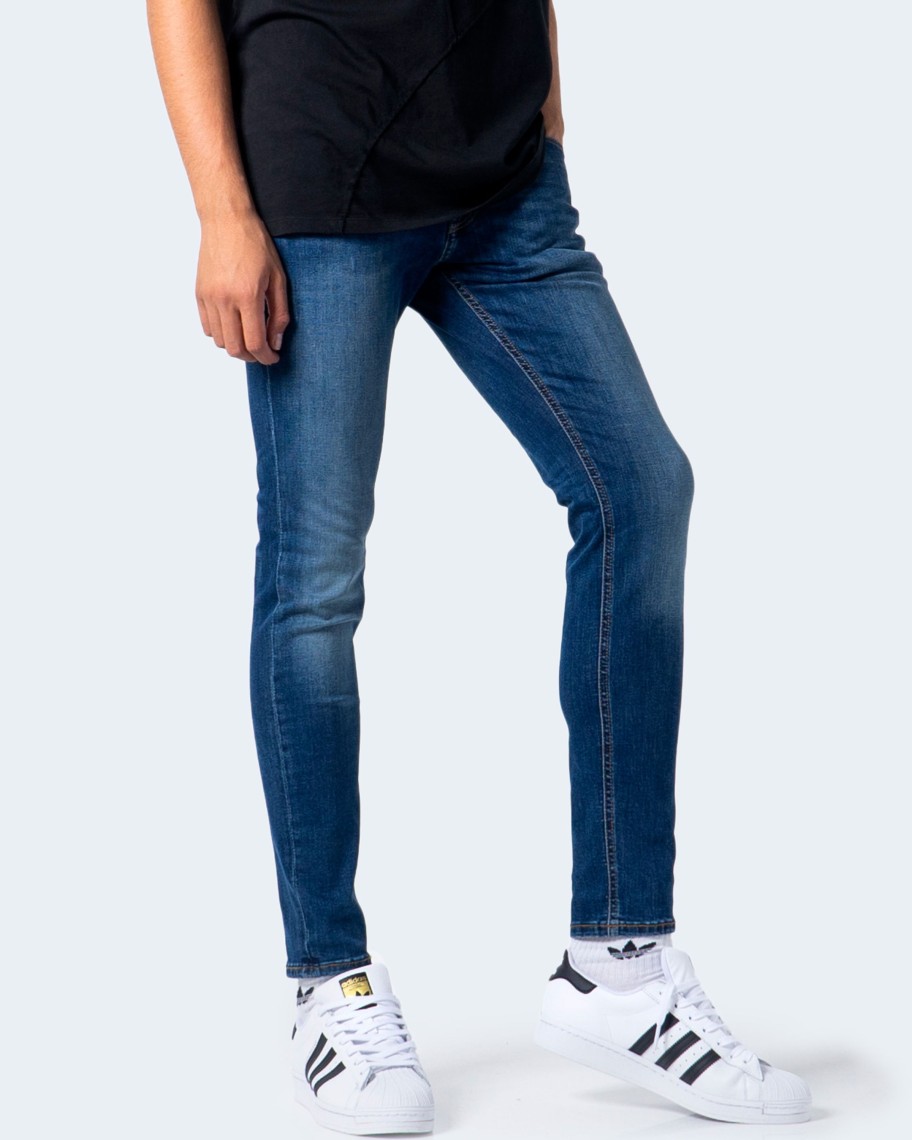 Uomo Jack Jones | Jeans Skinny Jack Jones Jjiliam Jjoriginal Ge 005 Noos Denim Scuro