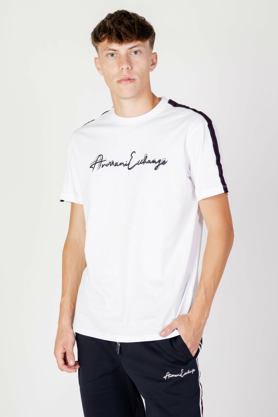 Uomo Armani Exchange | T-Shirt Armani Exchange Bianco