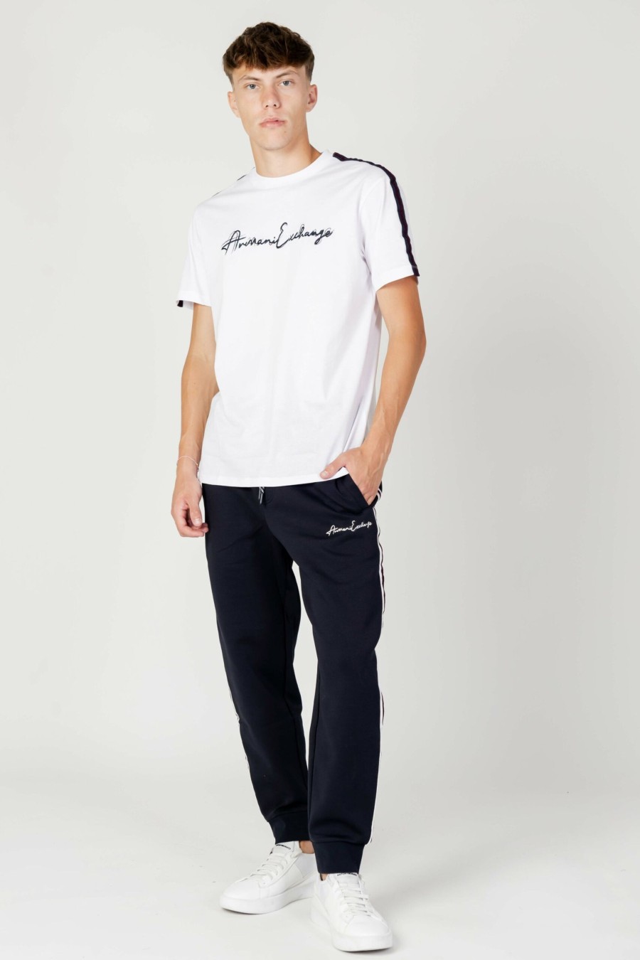 Uomo Armani Exchange | T-Shirt Armani Exchange Bianco