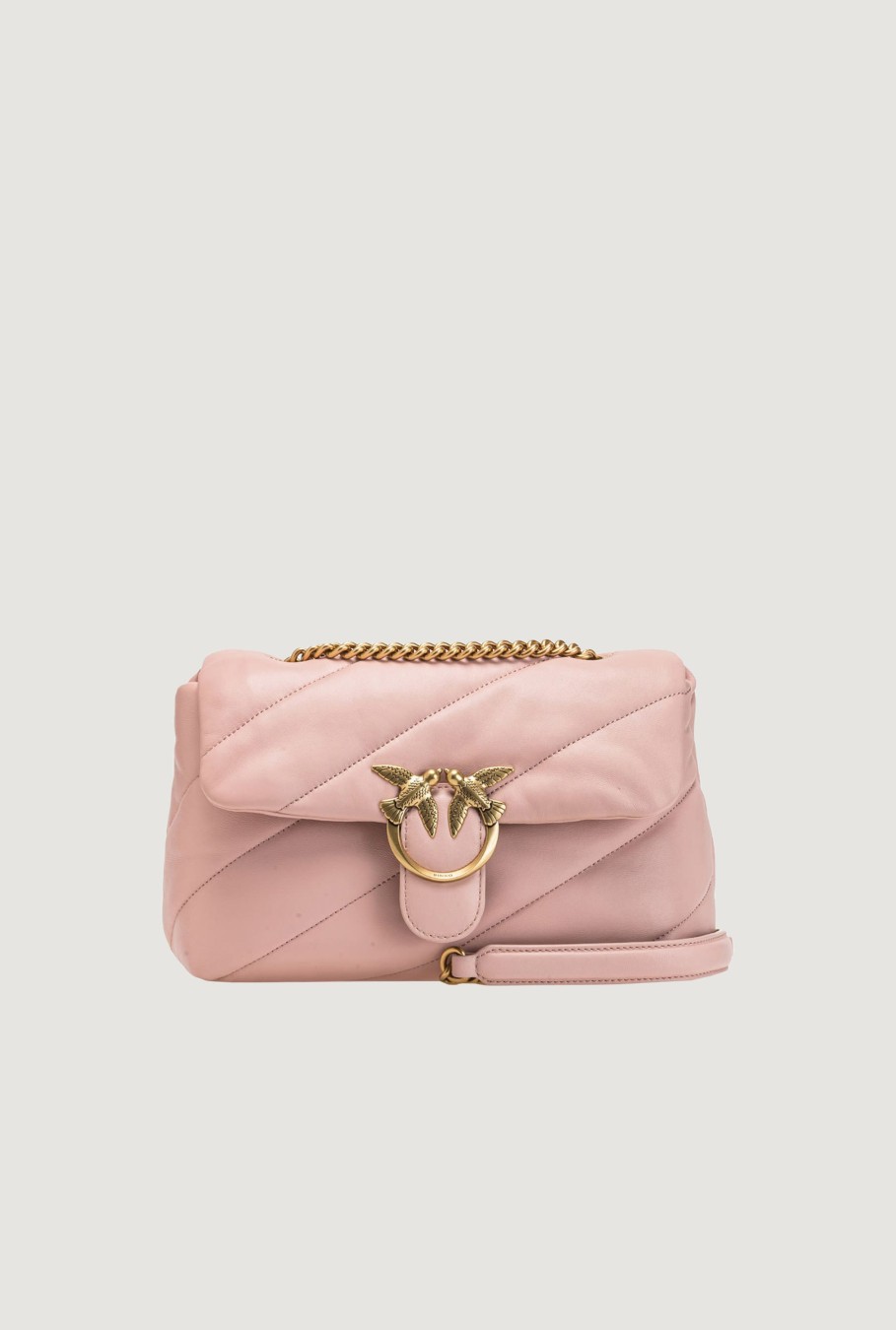 Donna Pinko | Borsa Pinko Love Puff Classic Cl Sheep Nappa Rosa Cipria