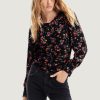 Donna Desigual | Bluse Manica Lunga Desigual Peter Nero