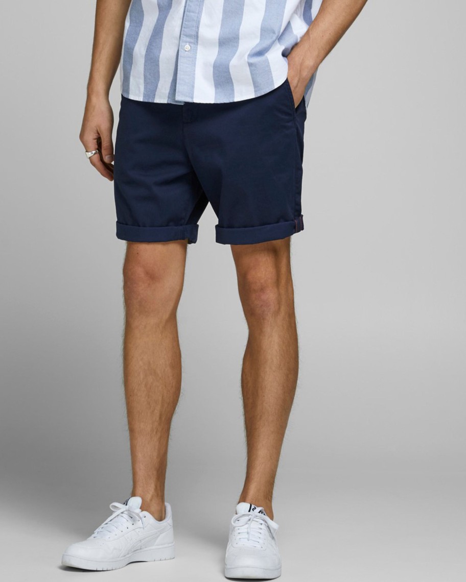 Uomo Jack Jones | Shorts Jack Jones Bowie Shorts Solid Sa Sts Blu