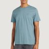 Uomo Calvin Klein | T-Shirt Calvin Klein Embro Badge Blu Marine