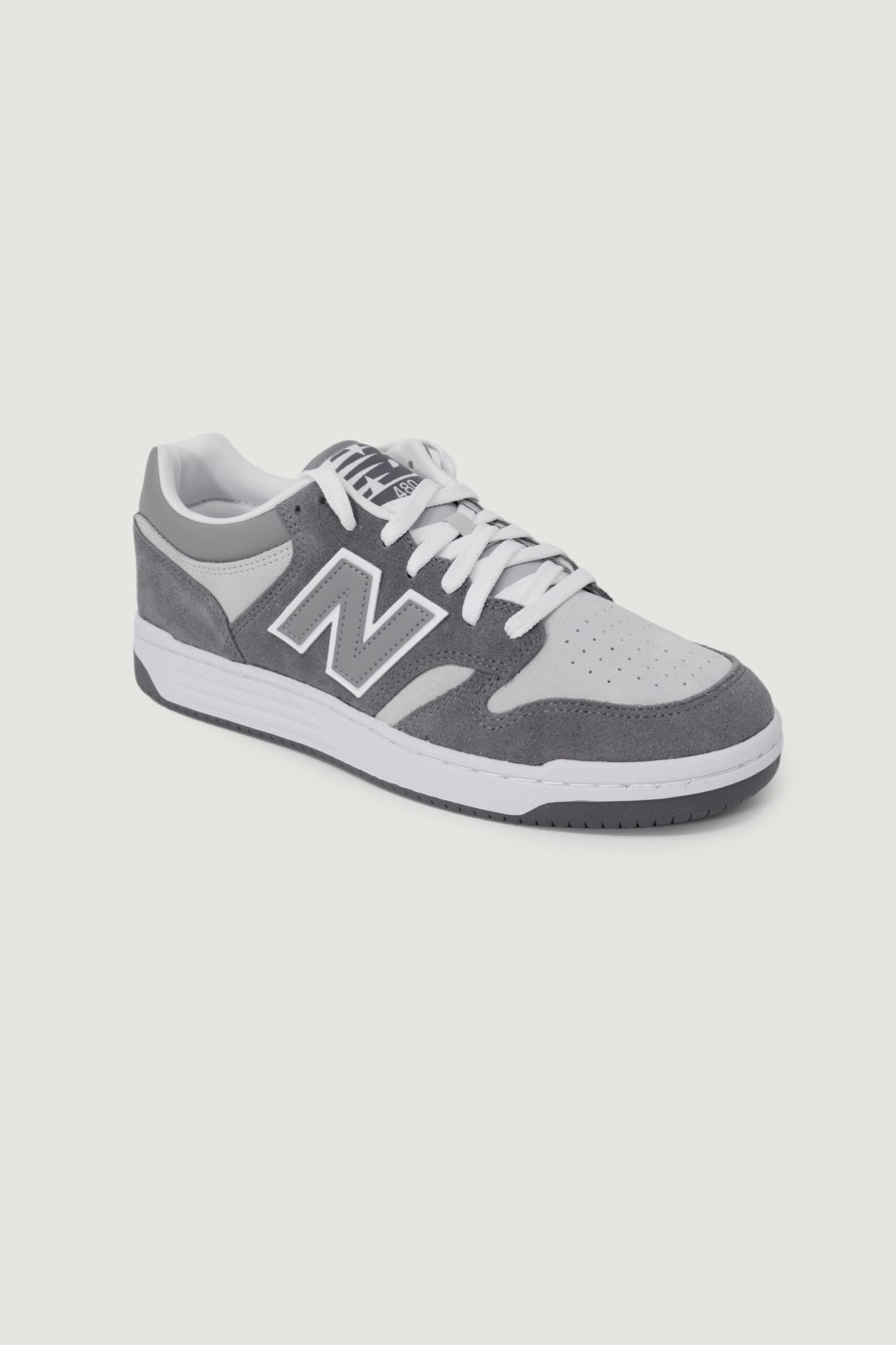 Uomo New Balance | Sneakers New Balance 480 Grigio Chiaro