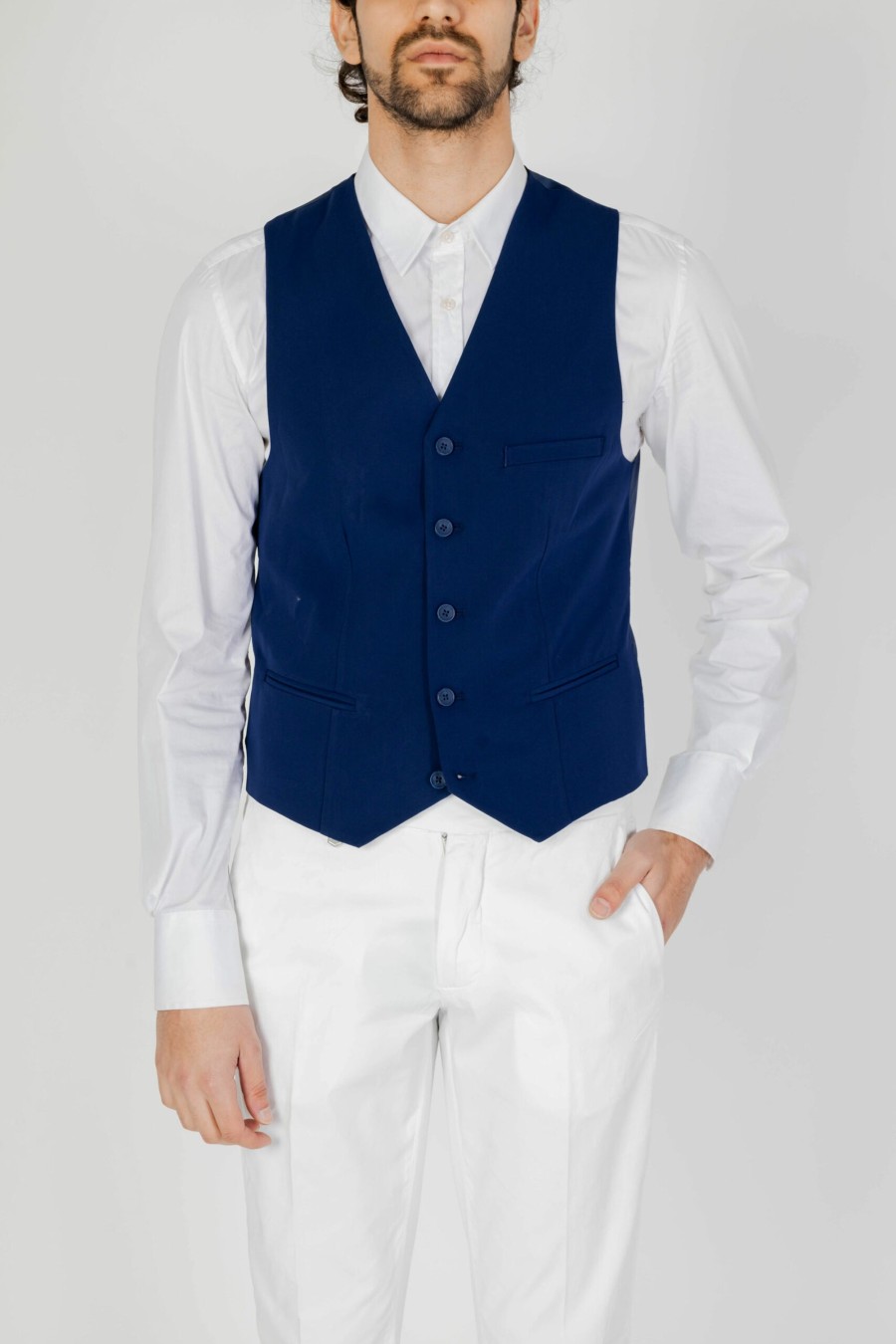 Uomo Only & Sons | Gilet Da Completo Only & Sons Onseve 0071 Azzurro