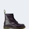 Donna Dr. Martens | Anfibi Dr. Martens 1460 Burgundy Smooth Prugna