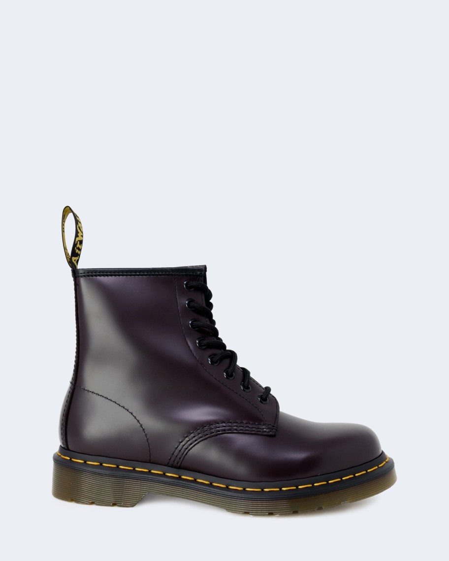 Donna Dr. Martens | Anfibi Dr. Martens 1460 Burgundy Smooth Prugna