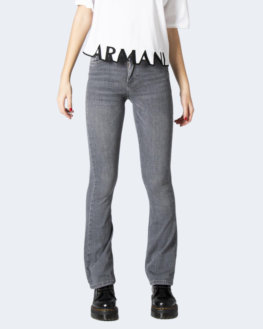 Donna Only | Jeans Slim Only Onlblush Life Mid Flared Tai0918 Grigio